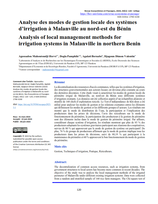 Agossadou et al. 2023